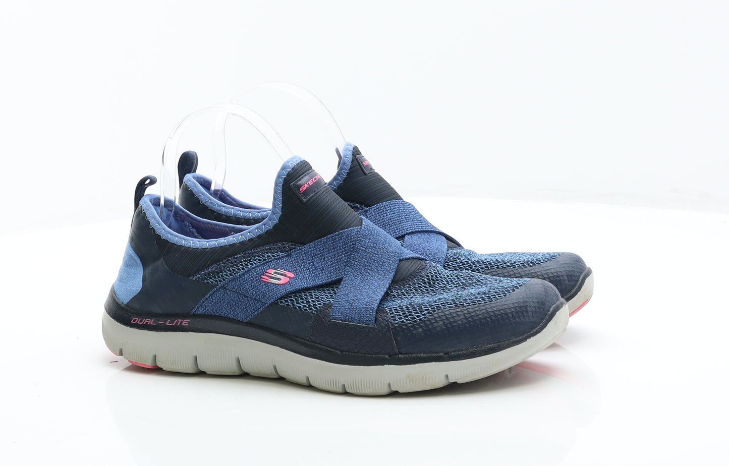 Sketchers Womens Blue Synthetic Trainer UK 7 - Air Cooled