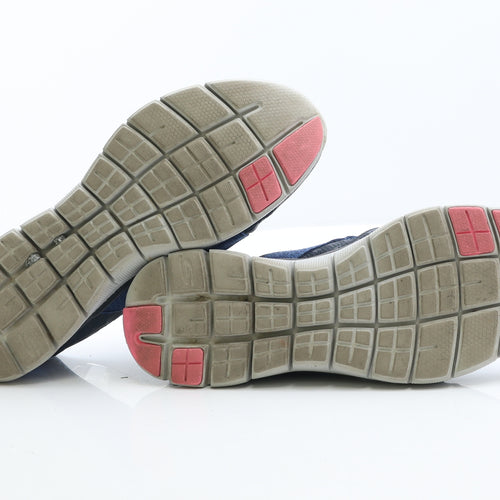 Sketchers Womens Blue Synthetic Trainer UK 7 - Air Cooled