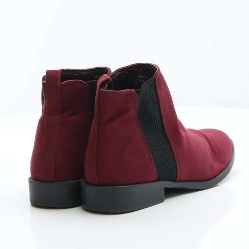Primark Womens Purple Suede Chelsea Boot UK 4 37