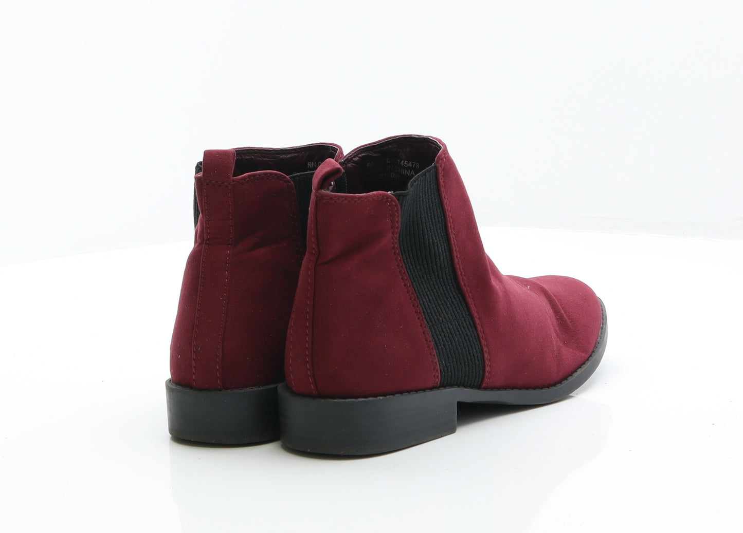 Primark Womens Purple Suede Chelsea Boot UK 4 37