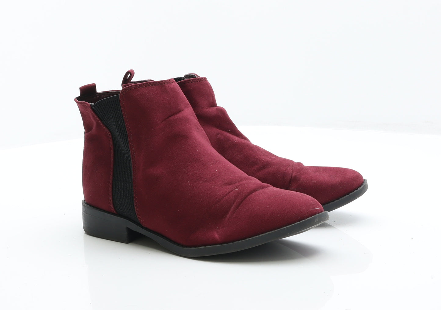 Primark Womens Purple Suede Chelsea Boot UK 4 37