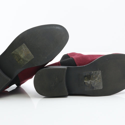 Primark Womens Purple Suede Chelsea Boot UK 4 37