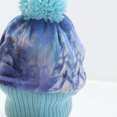 Disney Girls Multicoloured Polyester Bobble Hat One Size - Frozen