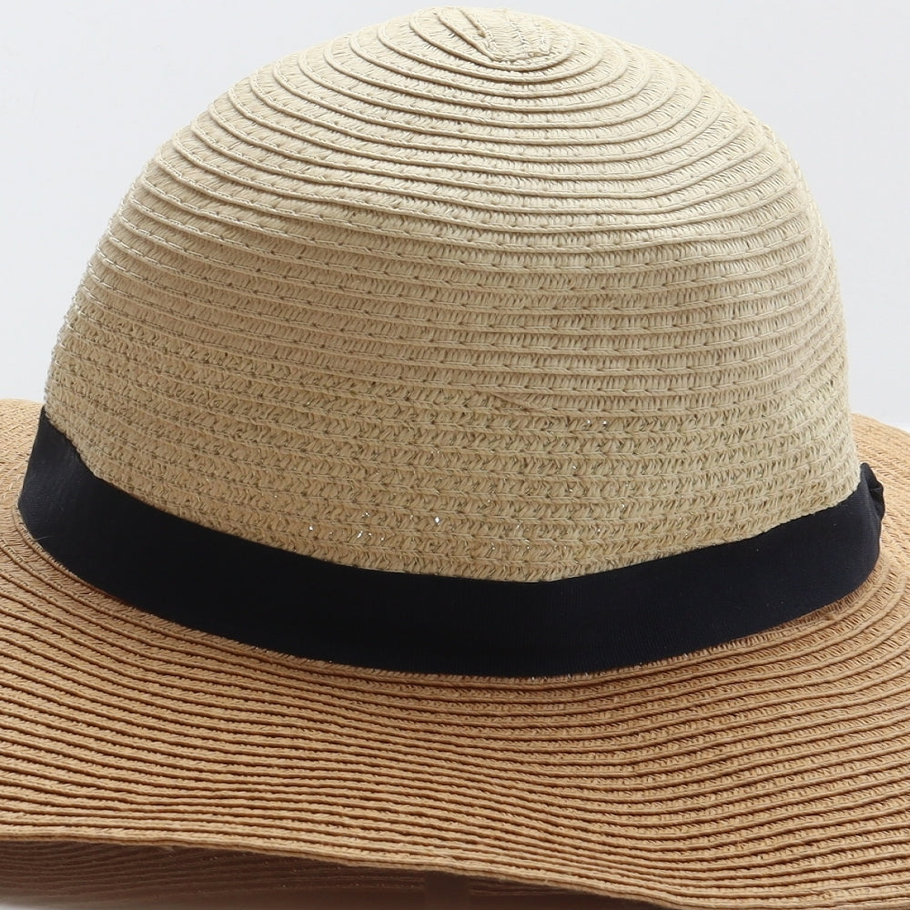 Avenue Womens Beige Paper Sun Hat One Size