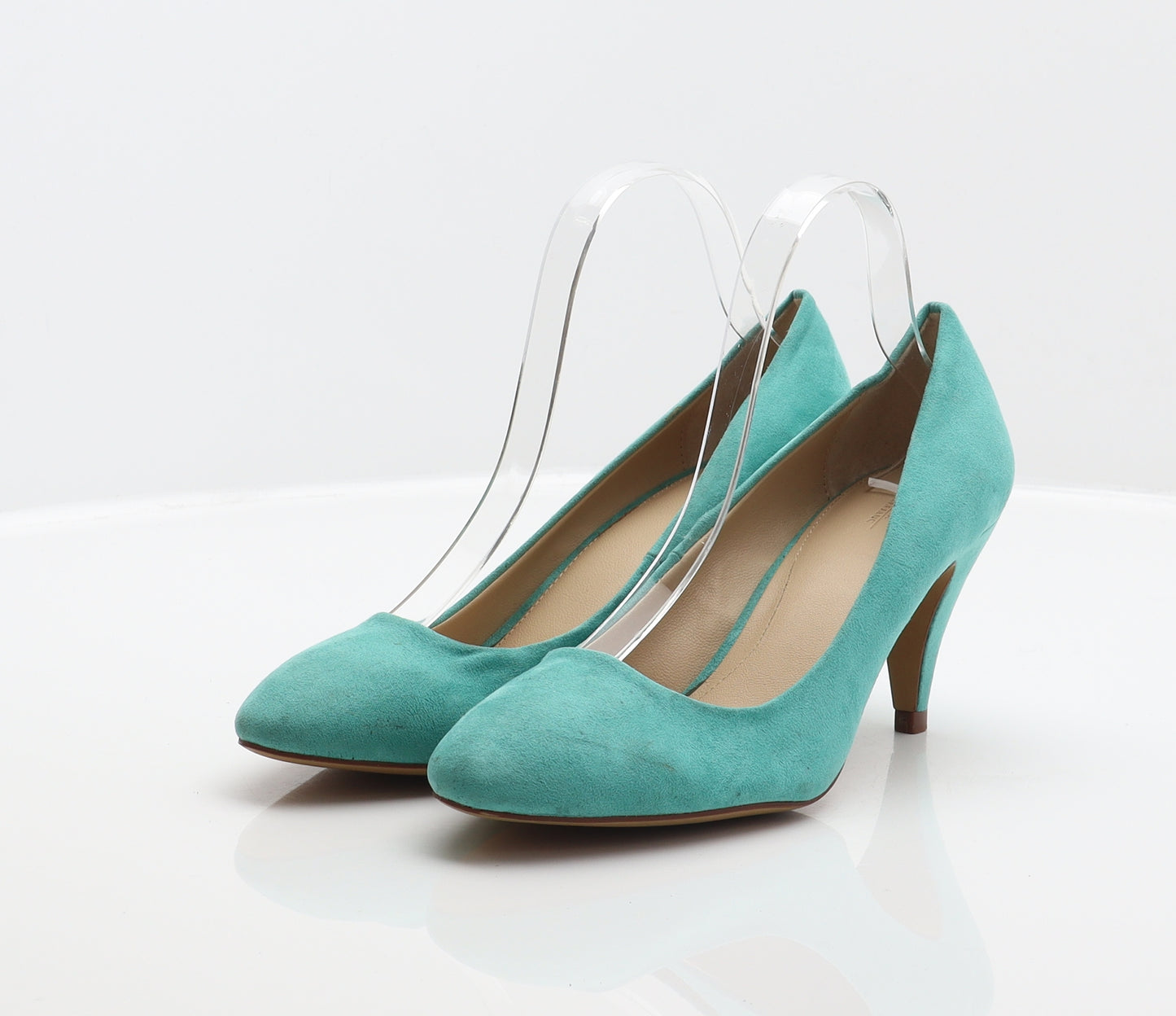 Zara Womens Blue Polyester Court Heel UK 5 38