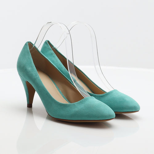 Zara Womens Blue Polyester Court Heel UK 5 38