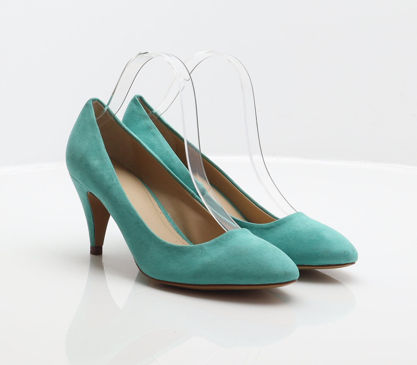 Zara Womens Blue Polyester Court Heel UK 5 38