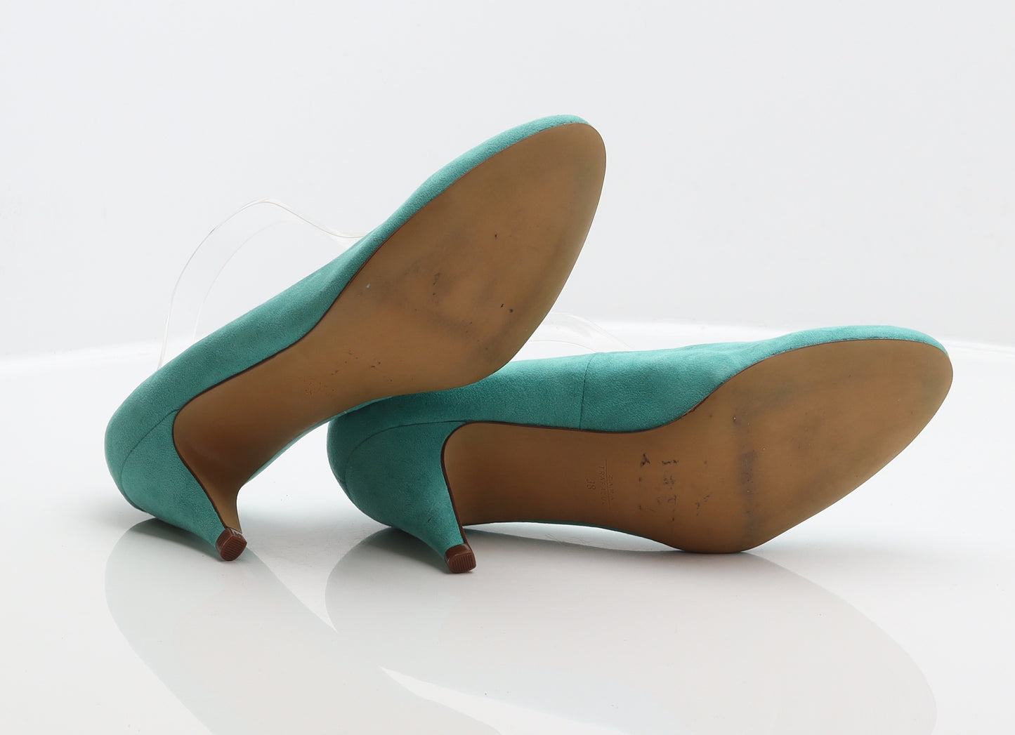 Zara Womens Blue Polyester Court Heel UK 5 38