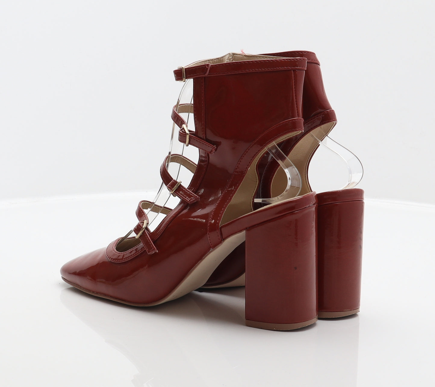 ASOS Womens Red Synthetic Gladiator Heel UK 5