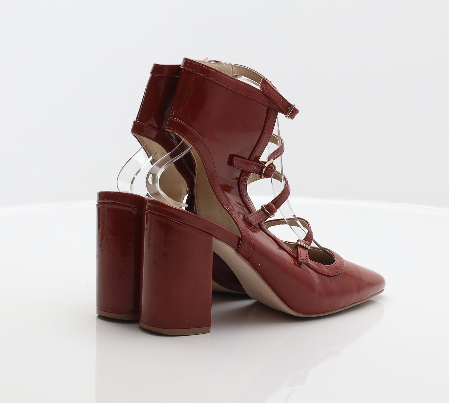 ASOS Womens Red Synthetic Gladiator Heel UK 5