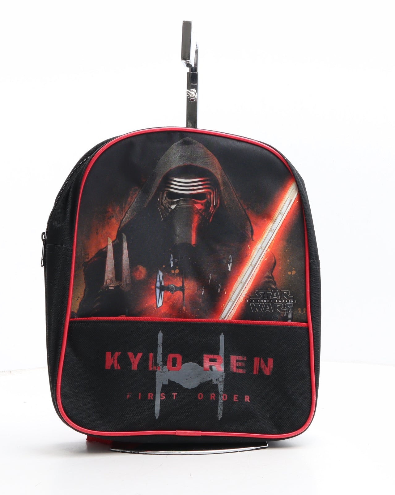 George Boys Black Geometric Polyester Backpack Size Micro Zip - Star Wars Kylo Ren