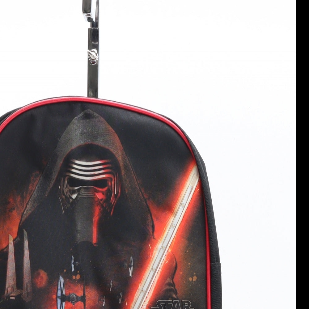 George Boys Black Geometric Polyester Backpack Size Micro Zip - Star Wars Kylo Ren