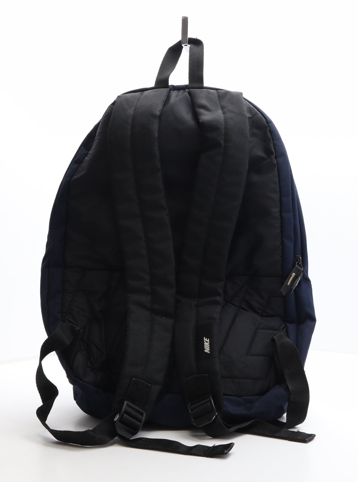 Nike Mens Black Geometric Polyester Backpack Size Large