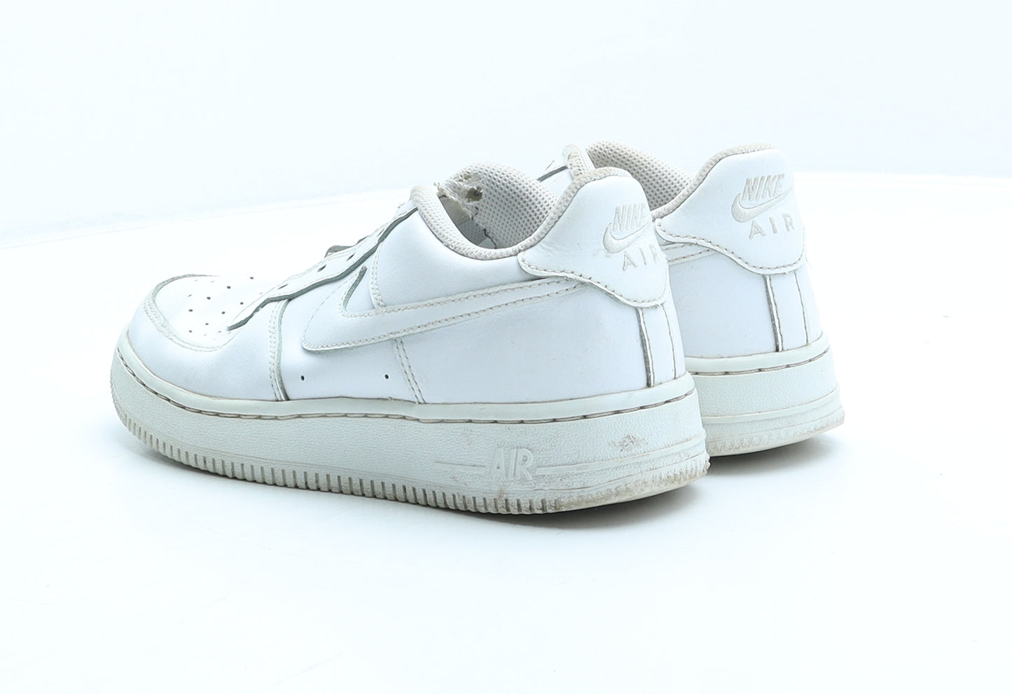 Nike Boys White Polyester Trainer UK 4 36.5 - Air Force 1