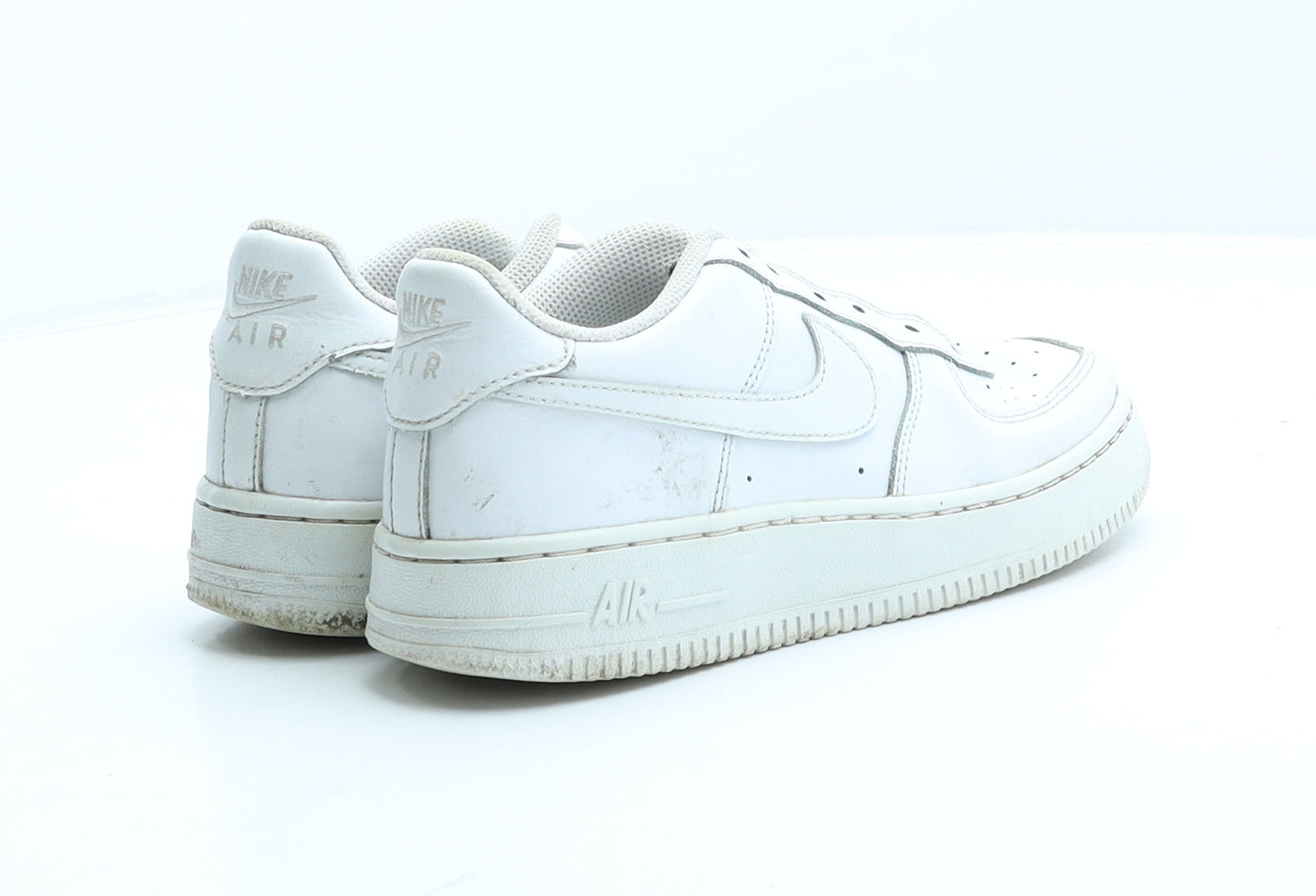Nike Boys White Polyester Trainer UK 4 36.5 - Air Force 1