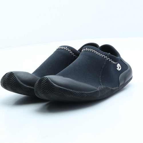 Tribord Boys Black Polyester Trainer UK 1 33 - Aqua shoes