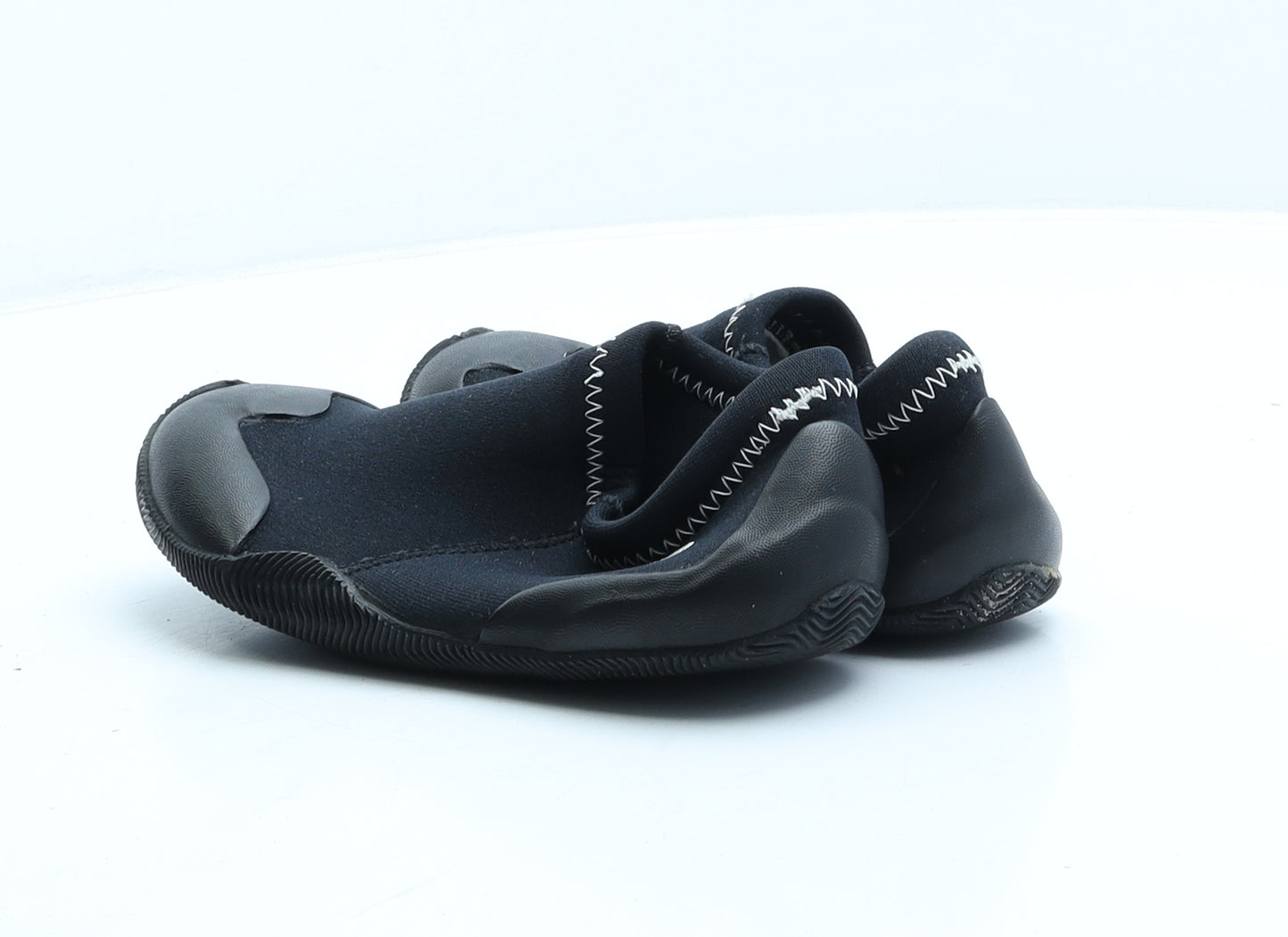 Tribord Boys Black Polyester Trainer UK 1 33 - Aqua shoes