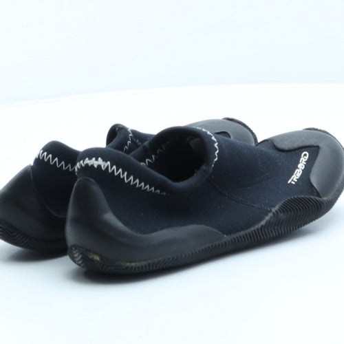 Tribord Boys Black Polyester Trainer UK 1 33 - Aqua shoes