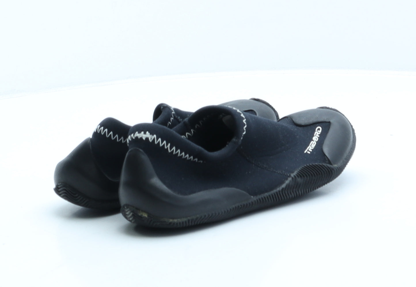 Tribord Boys Black Polyester Trainer UK 1 33 - Aqua shoes