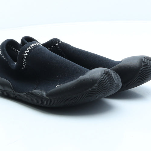 Tribord Boys Black Polyester Trainer UK 1 33 - Aqua shoes