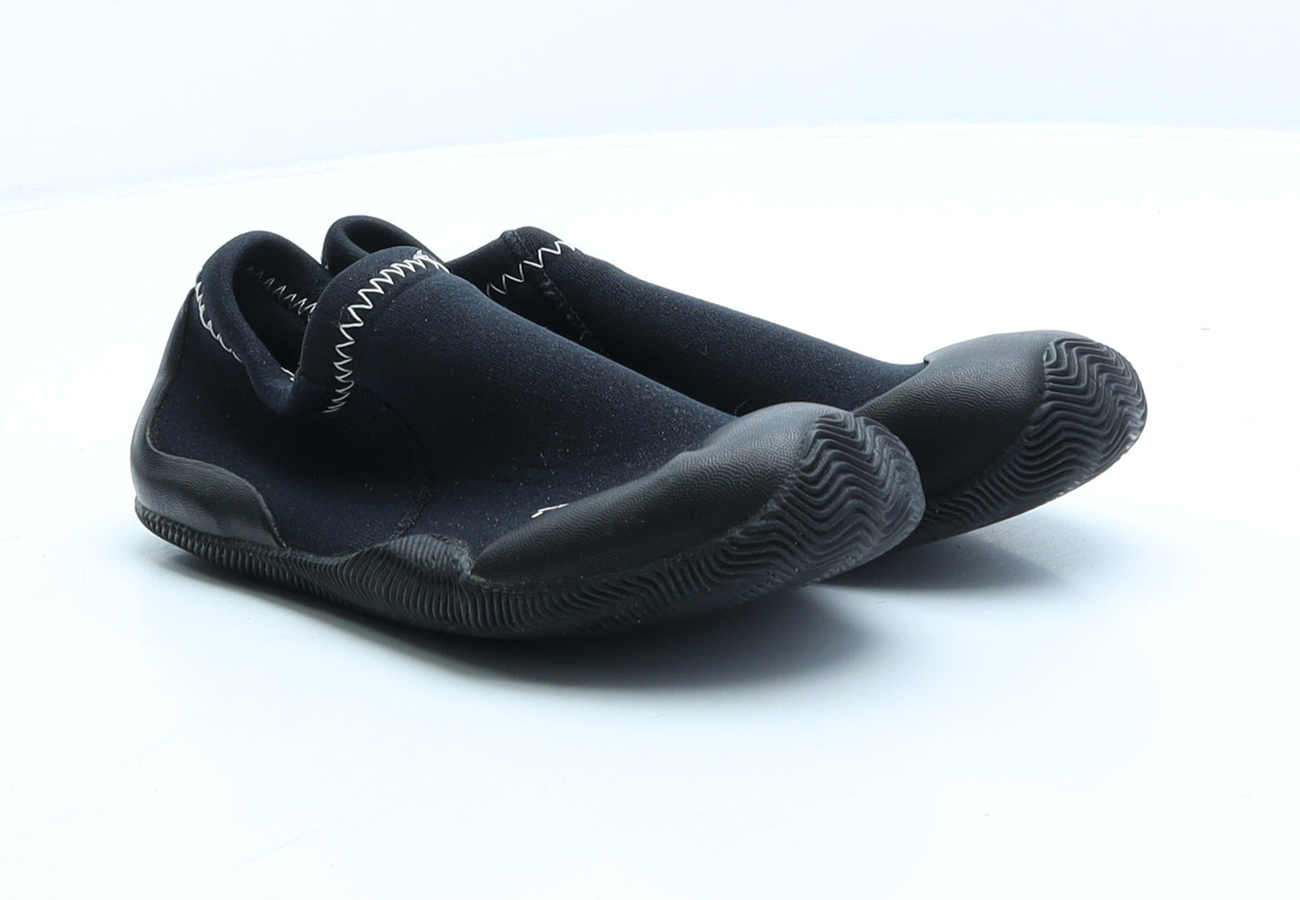 Tribord Boys Black Polyester Trainer UK 1 33 - Aqua shoes