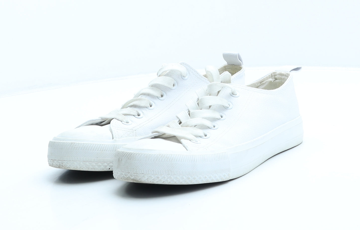 Primark Womens White Polyester Trainer UK 5 38