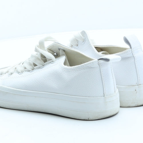 Primark Womens White Polyester Trainer UK 5 38