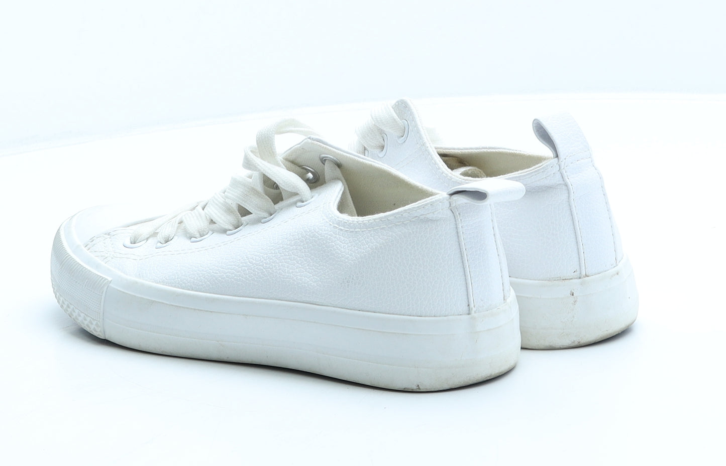 Primark Womens White Polyester Trainer UK 5 38