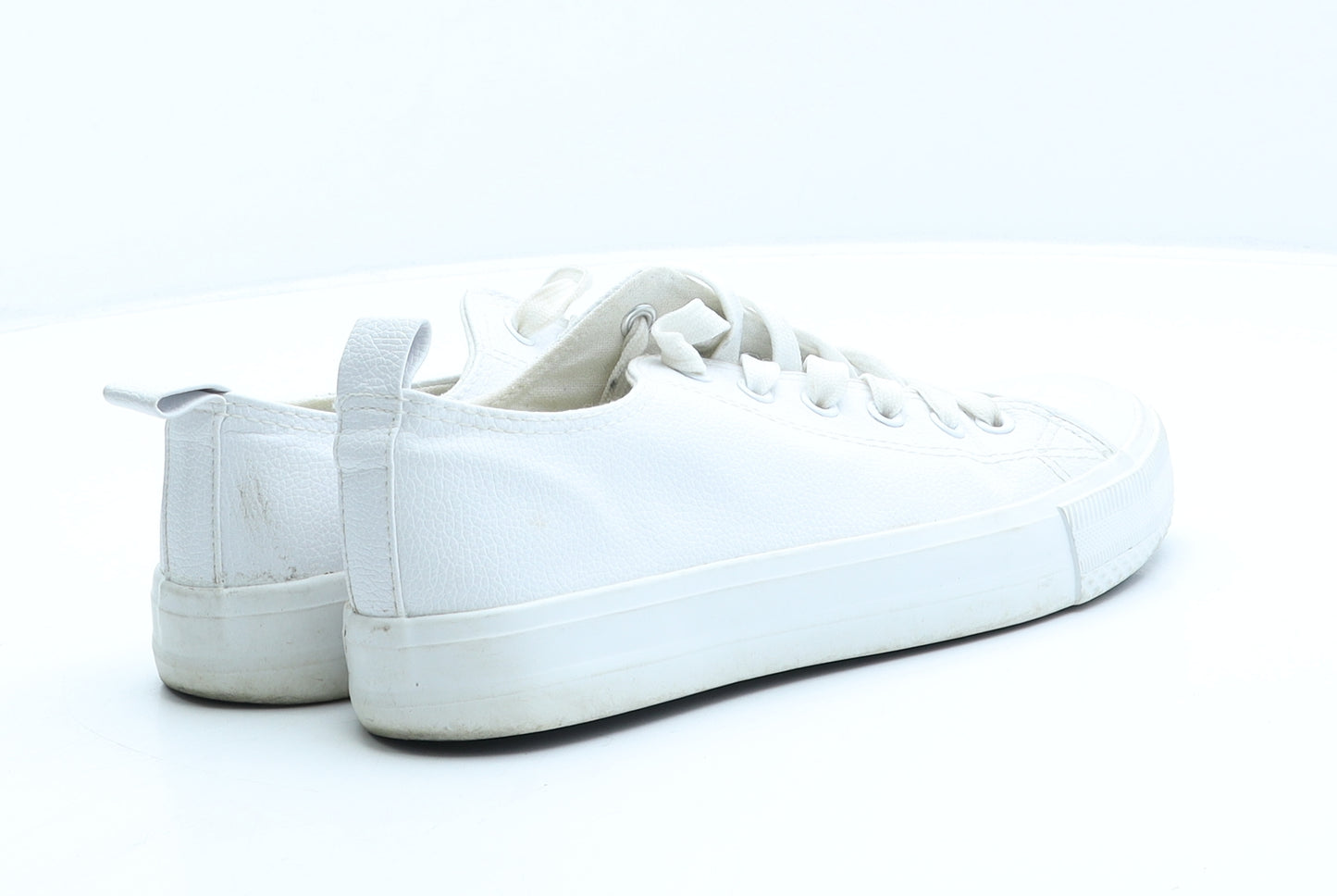 Primark Womens White Polyester Trainer UK 5 38
