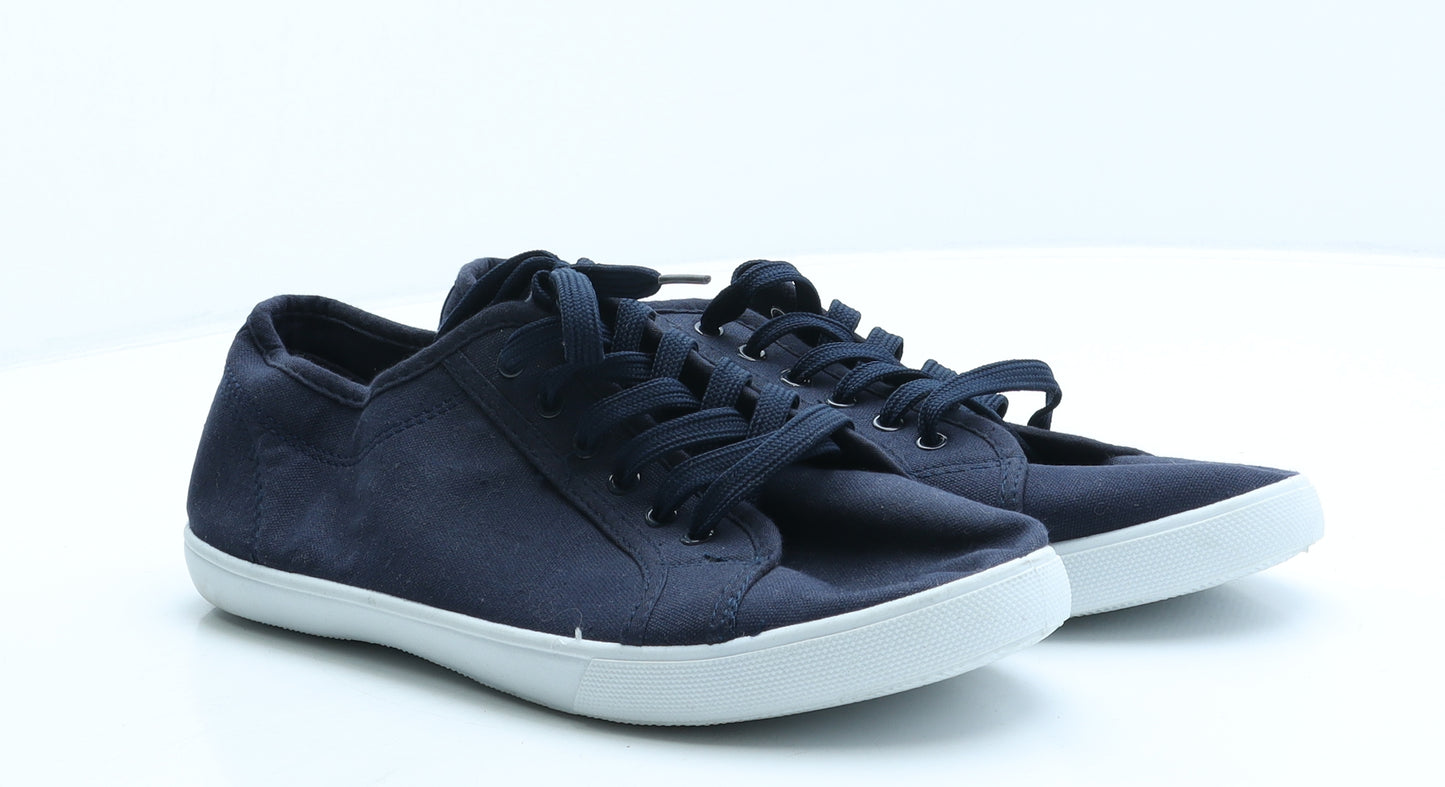 Henleys Mens Blue Fabric Trainer Casual UK 9