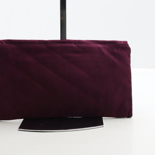 LONI Womens Purple Suede Clutch Size Small