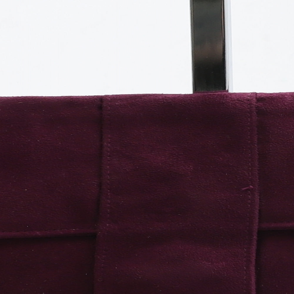 LONI Womens Purple Suede Clutch Size Small