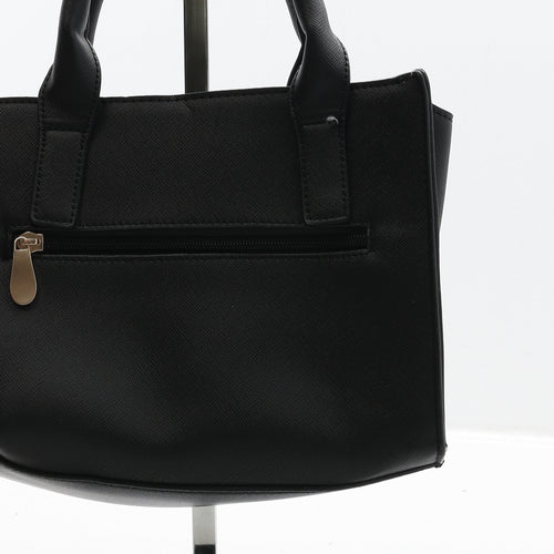 Preworn Womens Black Polyester Top Handle Bag Size Small