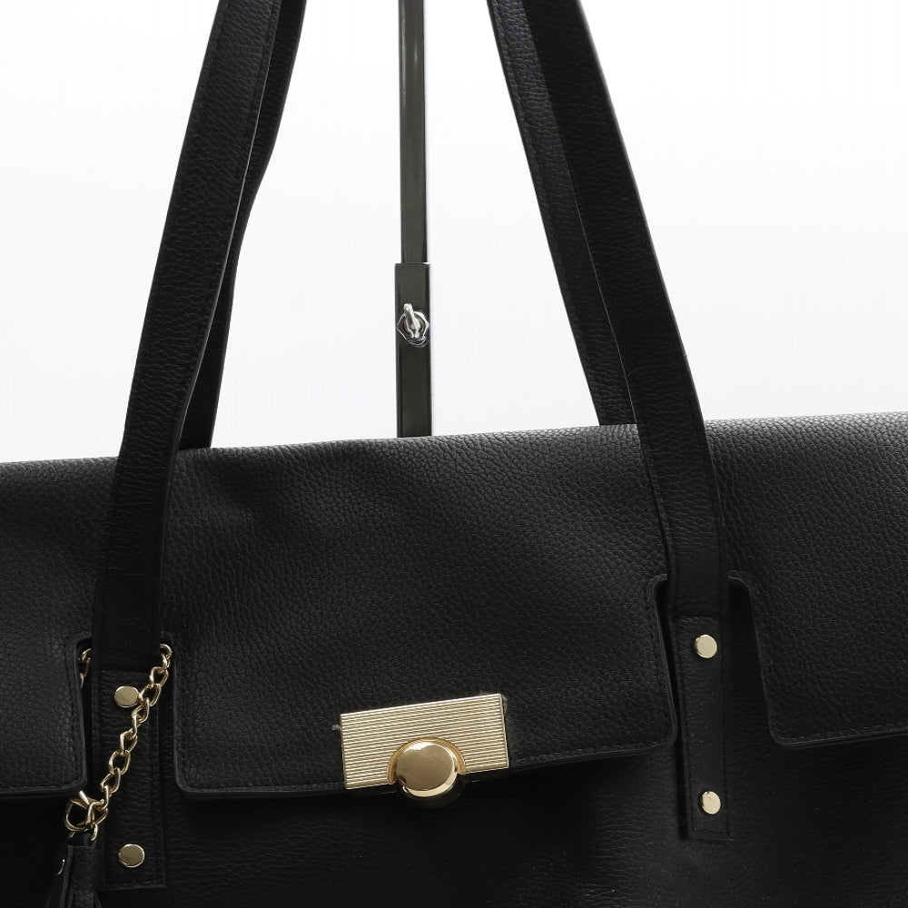 Primark Womens Black PVC Shoulder Bag Size Large