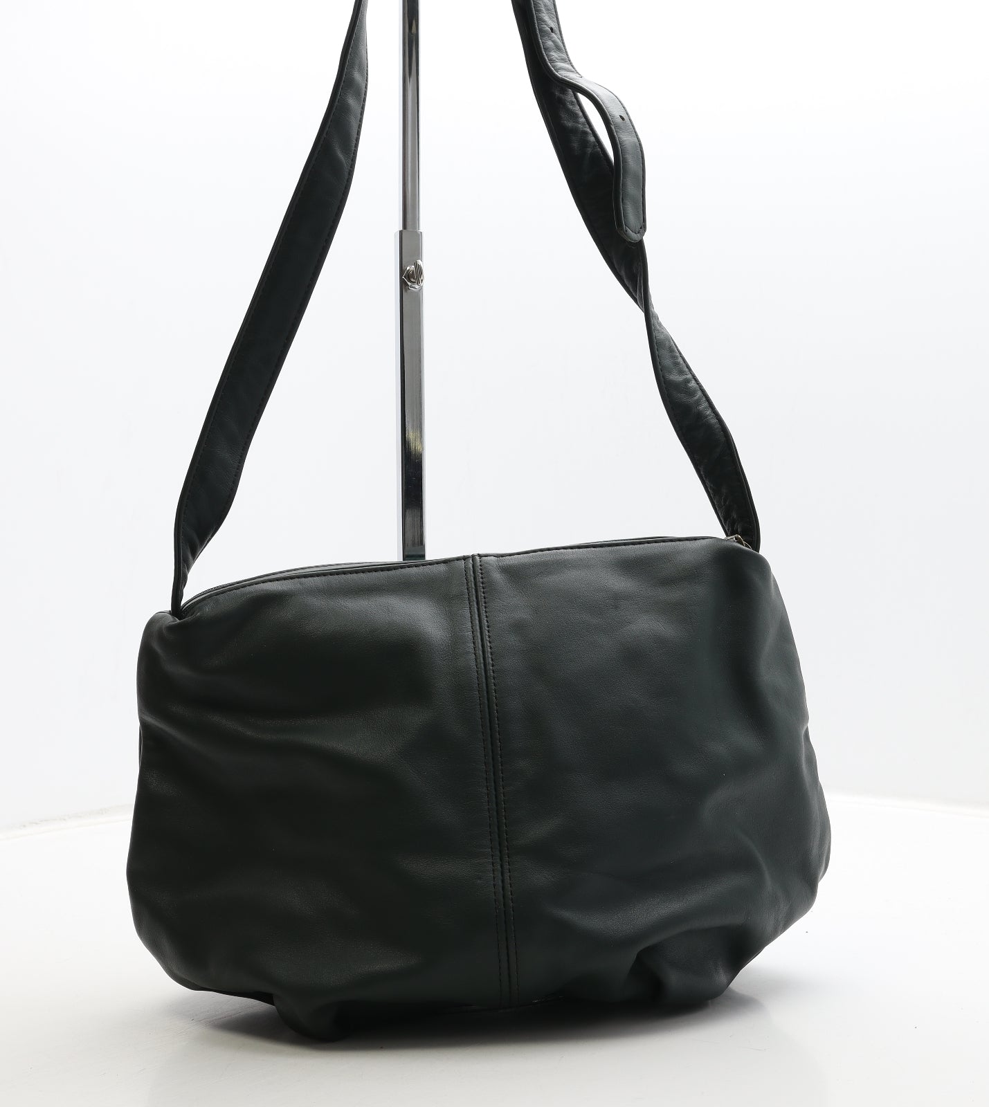 Stone Mountain Womens Green Leather Crossbody Size Medium