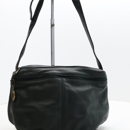 Stone Mountain Womens Green Leather Crossbody Size Medium