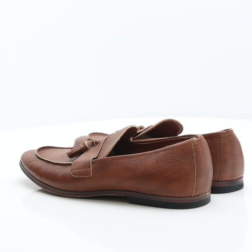 New Look Mens Brown Leather Loafer Casual UK 9