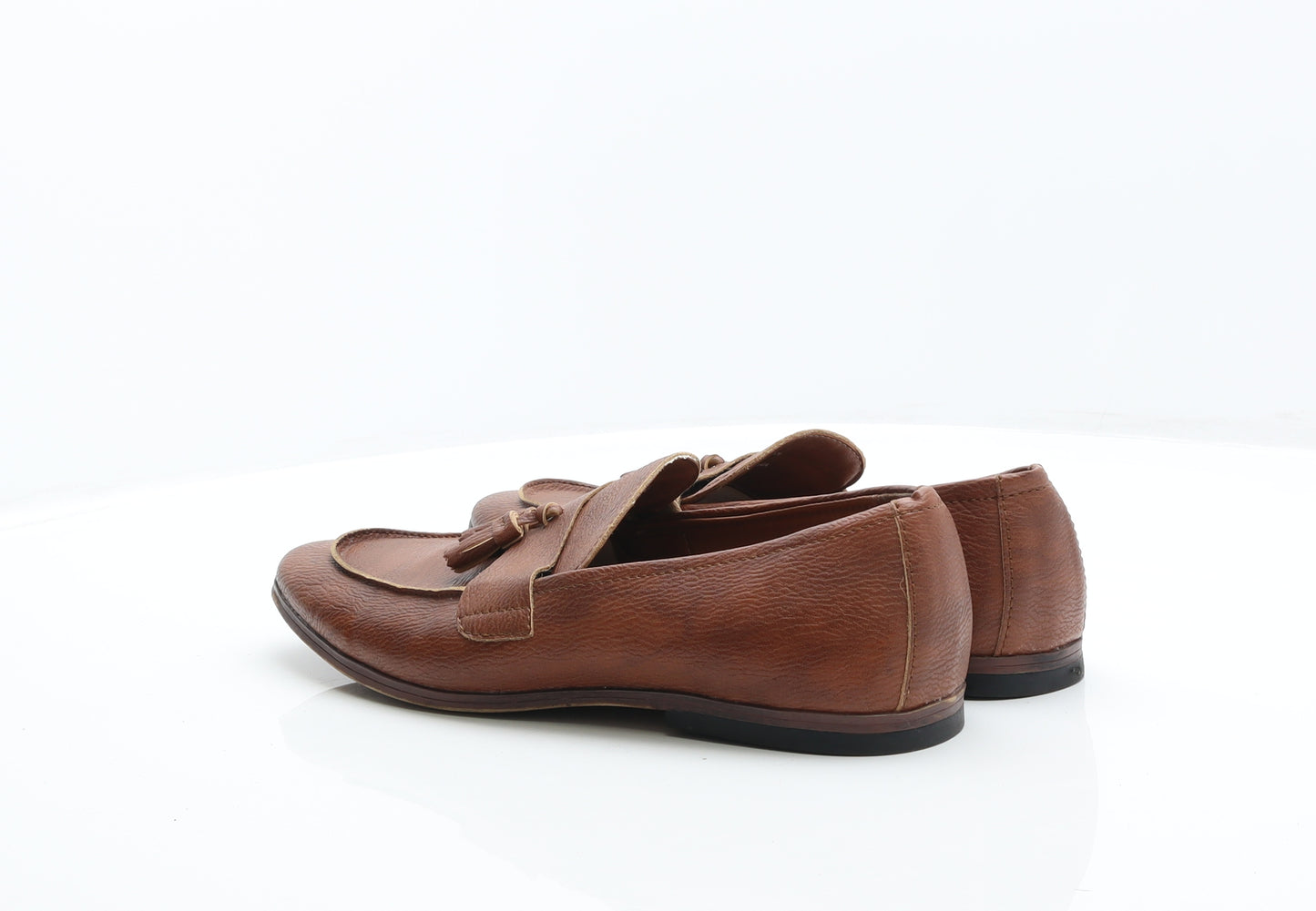 New Look Mens Brown Leather Loafer Casual UK 9
