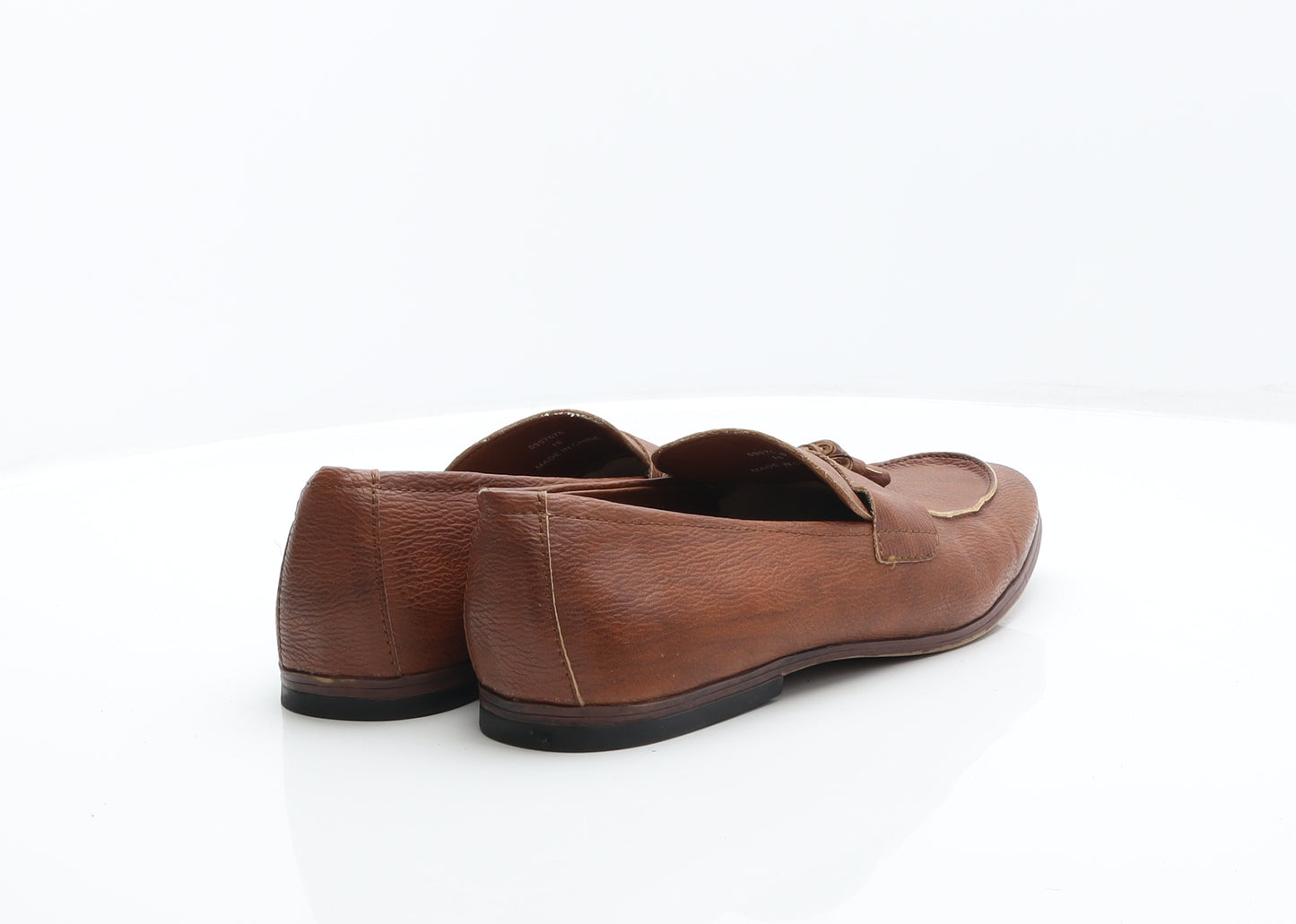 New Look Mens Brown Leather Loafer Casual UK 9