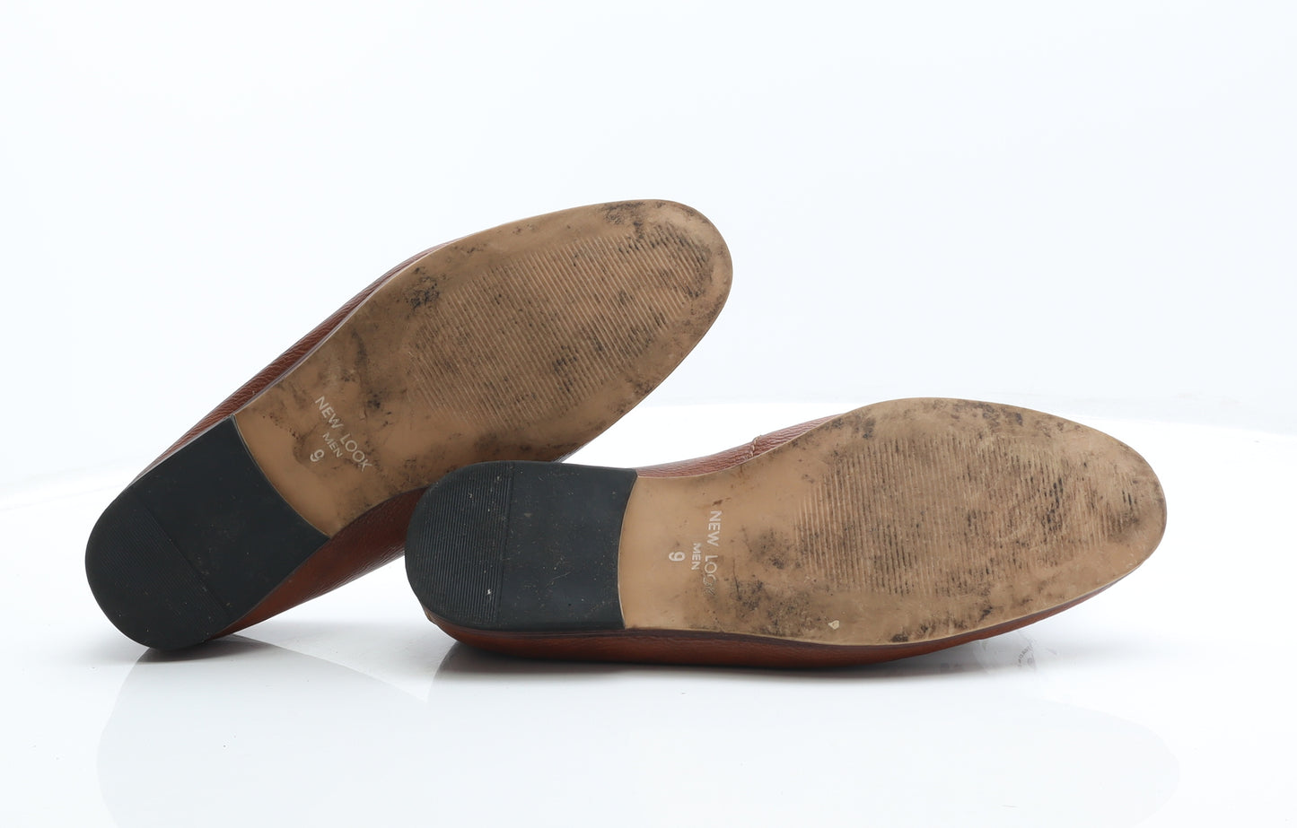 New Look Mens Brown Leather Loafer Casual UK 9