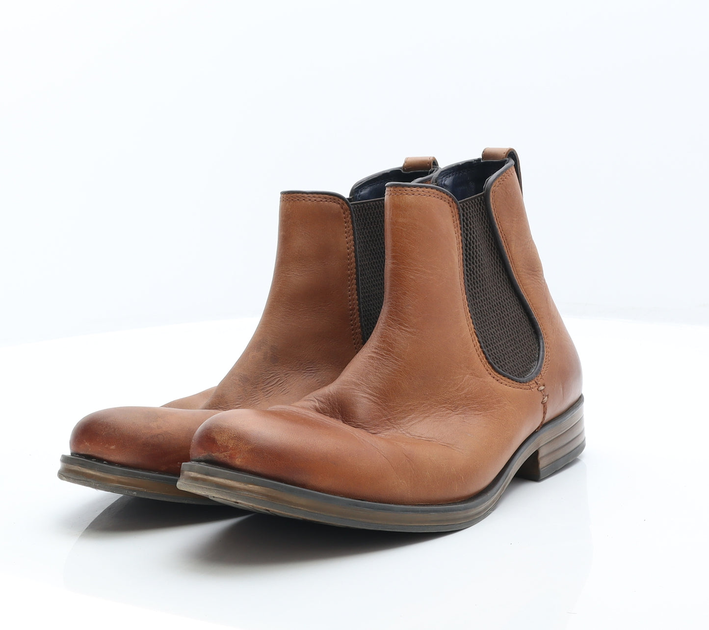 Roamers Mens Brown Leather Chelsea Boot UK 9