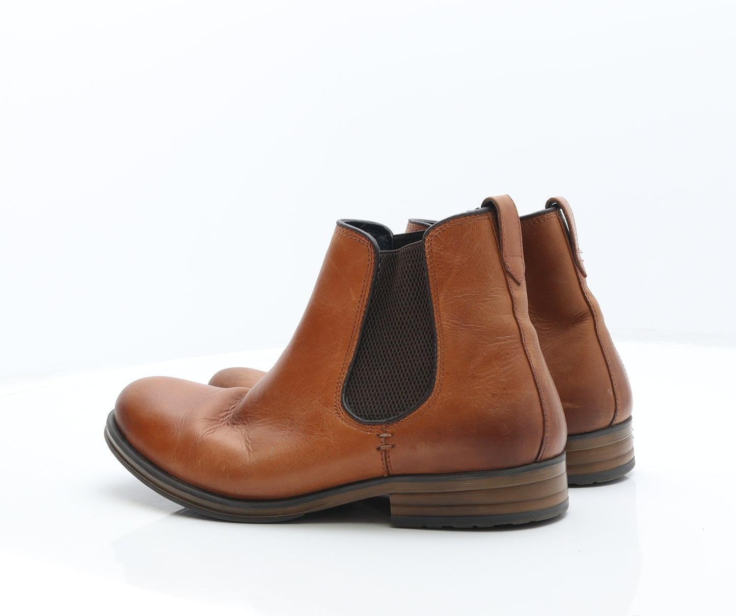 Roamers Mens Brown Leather Chelsea Boot UK 9