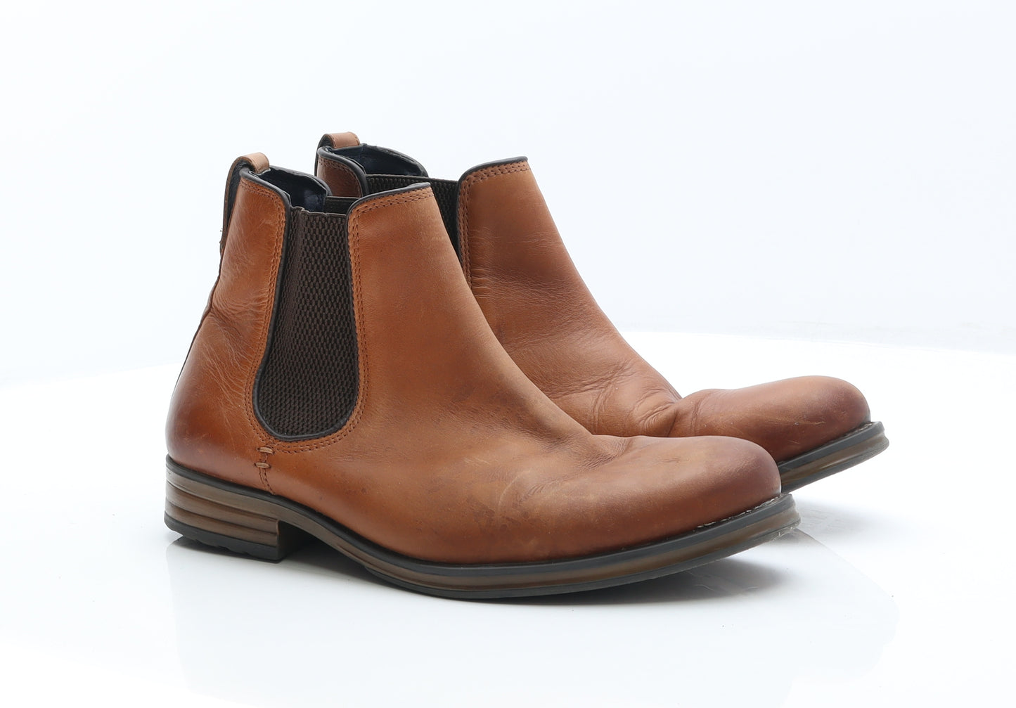 Roamers Mens Brown Leather Chelsea Boot UK 9