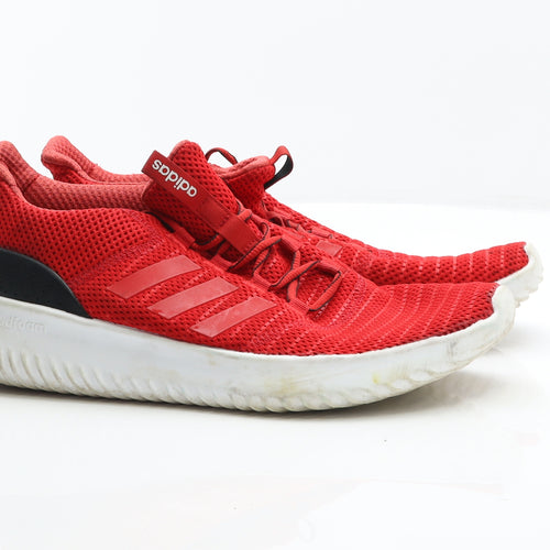 adidas Mens Red Synthetic Trainer UK 11