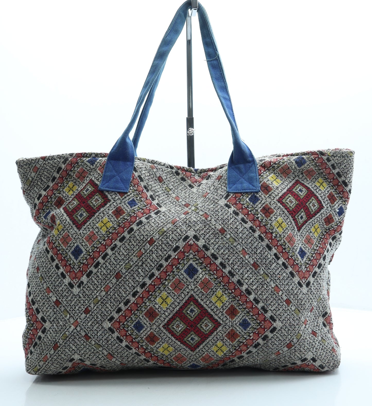 Limited Edition Womens Multicoloured Geometric Polyester Hobo Bag Size Large