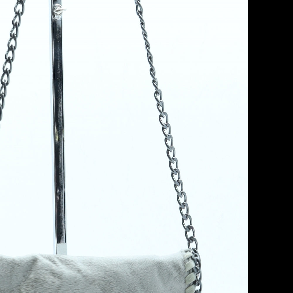 Preworn Womens Grey Suede Crossbody Size Small