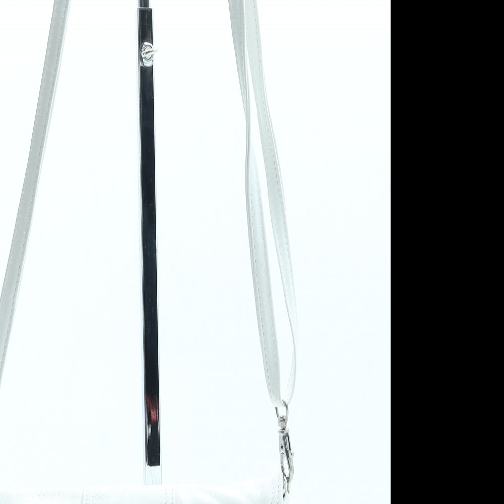 Axel David Womens Ivory Leather Crossbody Size Small