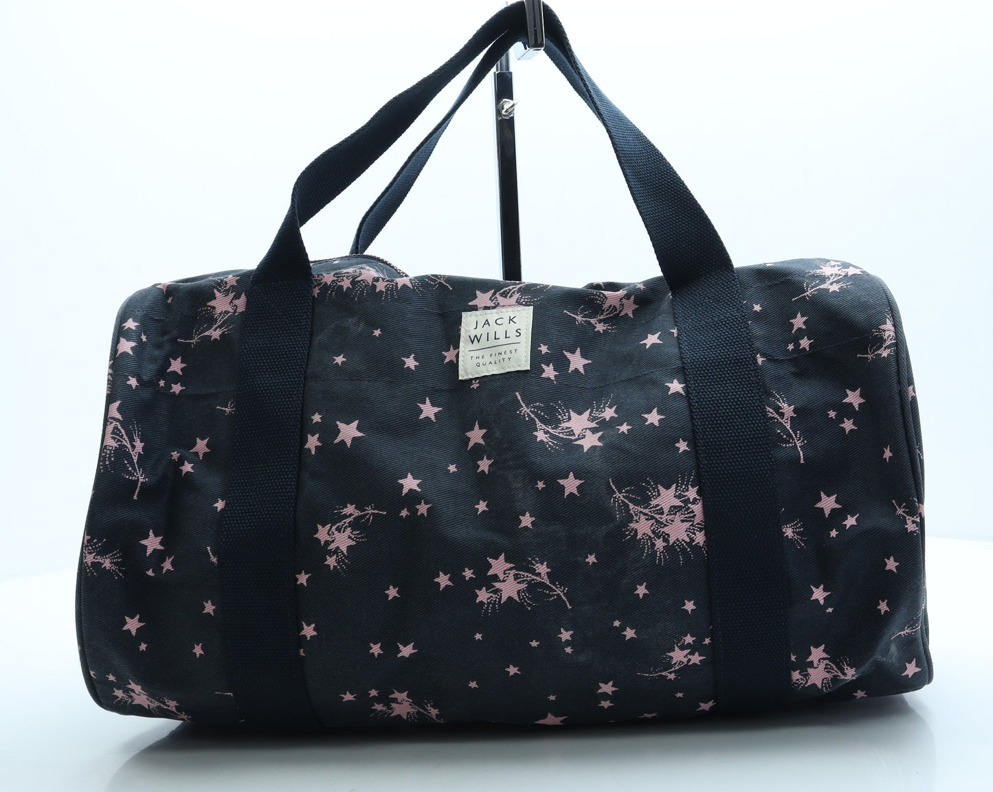 Jack Wills Womens Blue Geometric Polyester Duffle Size Large - Stars