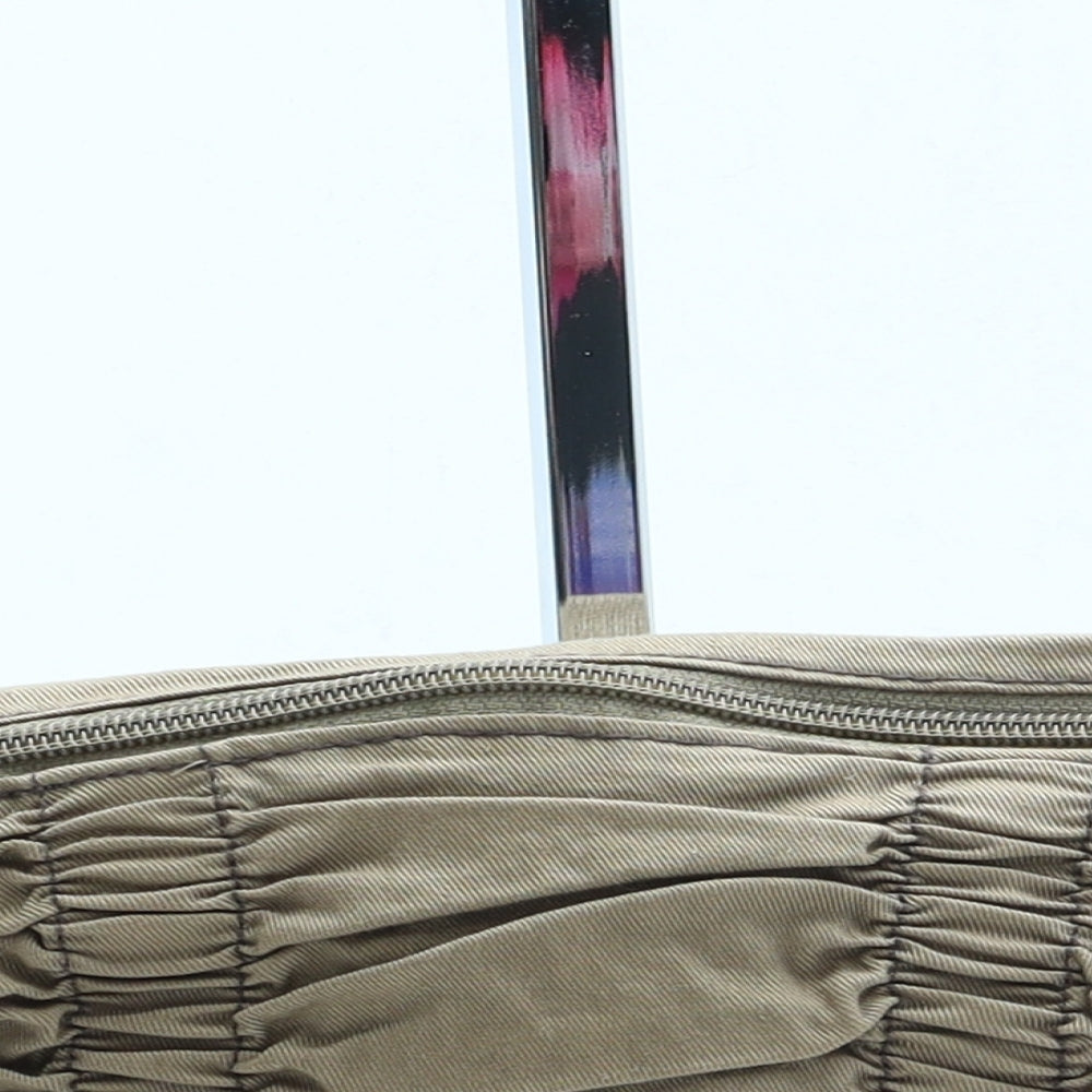 Miss Selfridge Womens Brown Newsprint Polyester Belt Bag & Waist Pack Size Small
