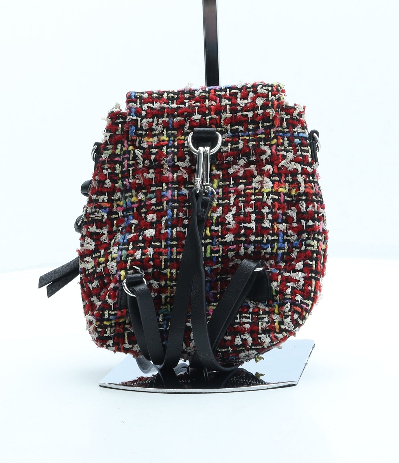 Preworn Womens Multicoloured Polyester Backpack Size Micro